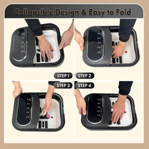 Nueva fábrica al por mayor Mini acupresión pie Spa baño masajeador con control de temperatura características de alivio del estrés - Product Image 4