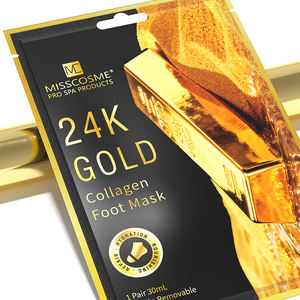 Spa Salon First Choice Professionnel Pédicure Traitement Adoucissant Lissant Luxe Collagène Or Masque <span class=keywords><strong>Pieds</strong></span> Chaussettes - Product Image 2