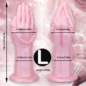 11 CM Männliche Silikon Doppelhand Kombinierte Insertion Anal Plugs Spielzeug Riesen faust Übergröße Dicker Arm Masturbation Sexspielzeug - Product Image 2