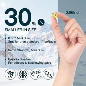 OEM/ODM VENTE CHAUDE Huile de poisson Oméga-3 haute puissance pour soutenir la santé cérébrale et la fonction cognitive, mini gélules, prix usine - Product Image 5