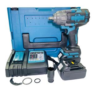 Clé à Chocs Électrique Sans Fil <span class=keywords><strong>1</strong></span>/<span class=keywords><strong>2</strong></span>" Professionnelle à Moteur Brushless, Clé Dynamométrique sur Batterie Rechargeable et Portable avec Chargeur Rapide - Product Image 1