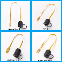 Adaptateur de carte SIM Mini SIM, connecteur de montage sur panneau étanche IP67/IP68, câble FPC, capuchon en aluminium pour extérieur