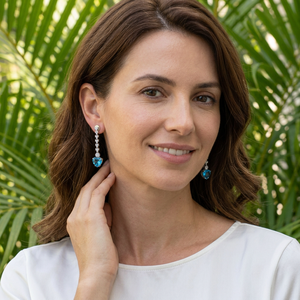 Conjunto de Collar y Pendientes de Topacio Azul Suizo Natural, Plata de Ley 925, Joyería Fina, Proveedor Mayorista OEM ODM - Product Image 6
