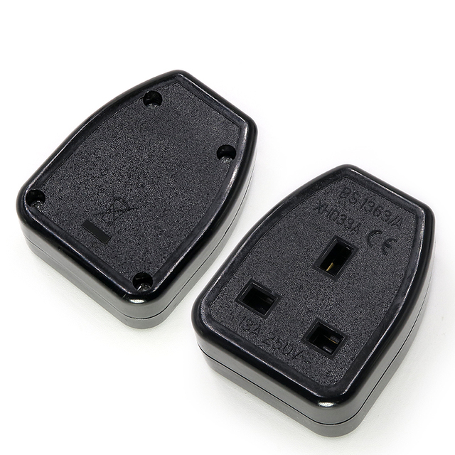 High Quality UK Industrial Wire Socket 13A 250V British Standard Rewireable Plug Socket Extension Cord Socket CE Certification