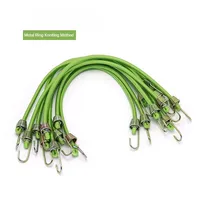 Sangle élastique de fixation pour bagages en latex de 4 mm, corde élastique fixe, petit crochet de fixation à encastrer