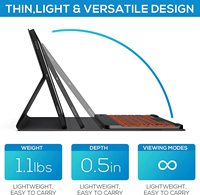 Funda con Teclado Inalámbrico para Tab S7 de 11 Pulgadas con Interfaz USB Tipo C, Compatible con Android/iOS/Tabletas