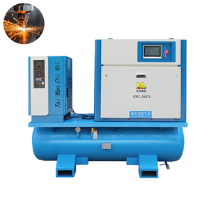 เครื่องอัดอากาศแบบสกรูออลอินวัน กำลังไฟ 15KW 22KW 37KW สำหรับตัดด้วยเลเซอร์ 16 บาร์ ระบายความร้อนด้วยไฟฟ้ากระแสสลับ 380V 400V 50HZ 15kw 16bar - Product Image 5