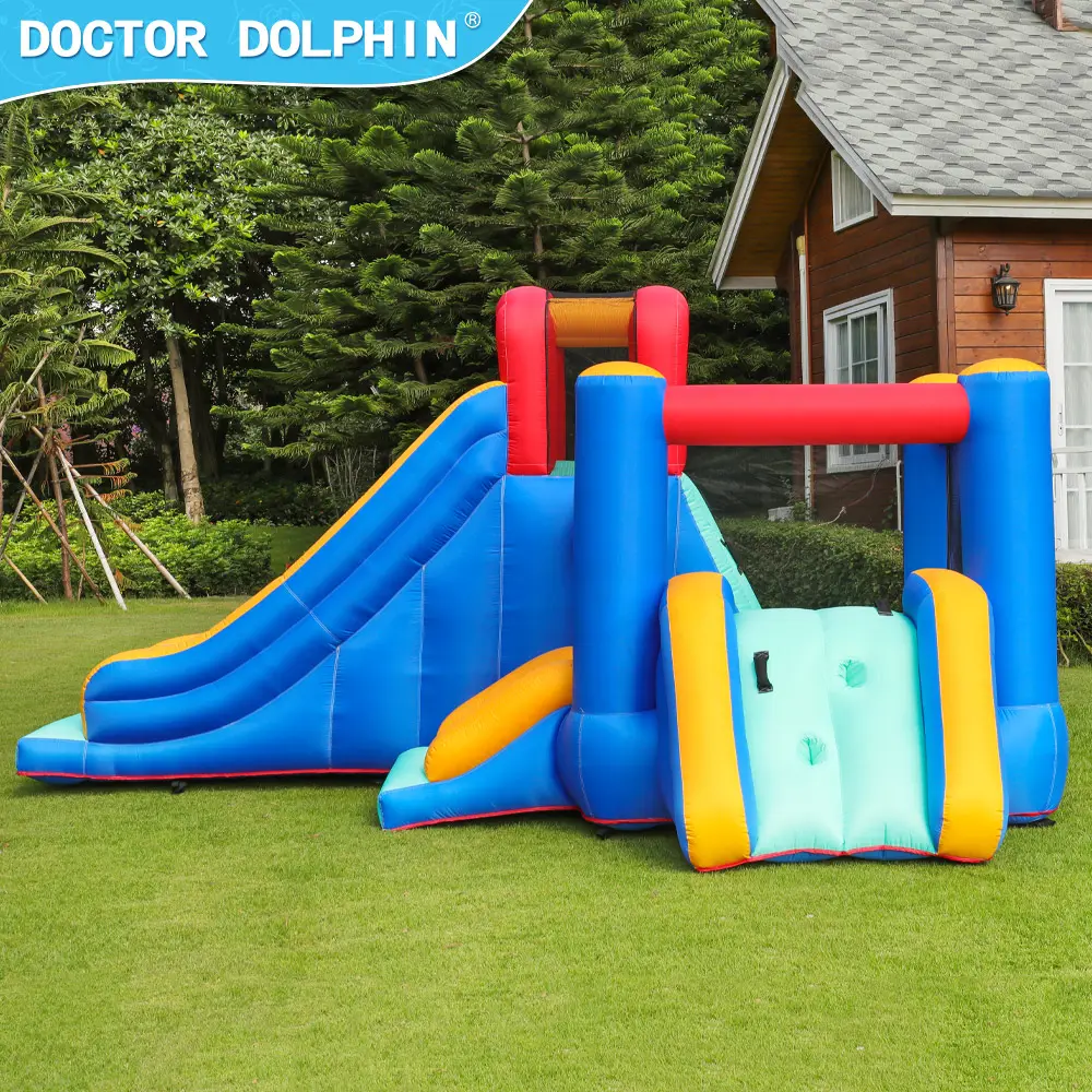 Doctor Dolphin Custom New Design Super Slide Inflatable Jumping Castle Kids Bounce House Bouncing Castles
