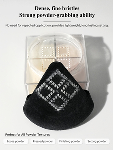 Houppette triangulaire douce en flocage, réutilisable pour poudre libre, finition lisse, outil applicateur de maquillage cosmétique pour le visage - Product Image 6