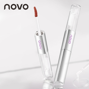 Novo thảo dược Son bóng lỏng dưỡng ẩm hai đầu áo mưa nhung mờ nước bóng với hiệu ứng gương không dính son môi - Product Image 1