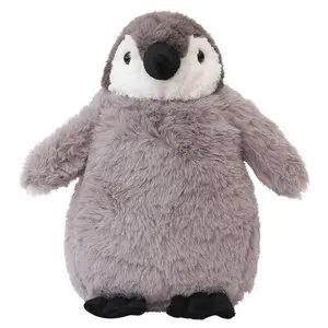पॉकेटकिंस 7 इंच पेंगुइन प्लग भरा हुआ नरम फ्लुफी जैसे असली पशु खिलौना मिनी बच्चे उपहार