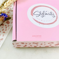 Boîtes d'expédition de luxe roses personnalisées avec logo, auto-érectables, gaufrées, pelliculage mat, recyclables, pour crème cosmétique visage – Conception gratuite