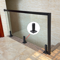 Support de verre pour piscine en acier inoxydable 304 316, 12 mm, goujon pour escalier, support de verre pour garde-corps, pince pour garde-corps en verre