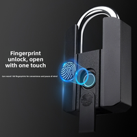 Serrure intelligente biométrique USB, contrôle par application TTlock, commodité sans clé, cadenas à empreintes digitales, alliage carré enduit de poudre, étanche IP67