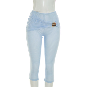 Viviblook C26ST240 – ensemble décontracté pour femmes, nouveau débardeur sans manches à lacets et dos nu, pantalon, ensemble deux pièces - Product Image 5