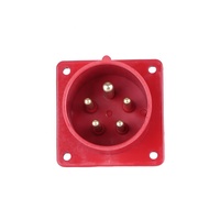 Prise industrielle triphasée 380/415V à 5 broches 16A, prise mâle encastrée industrielle ZNG-615