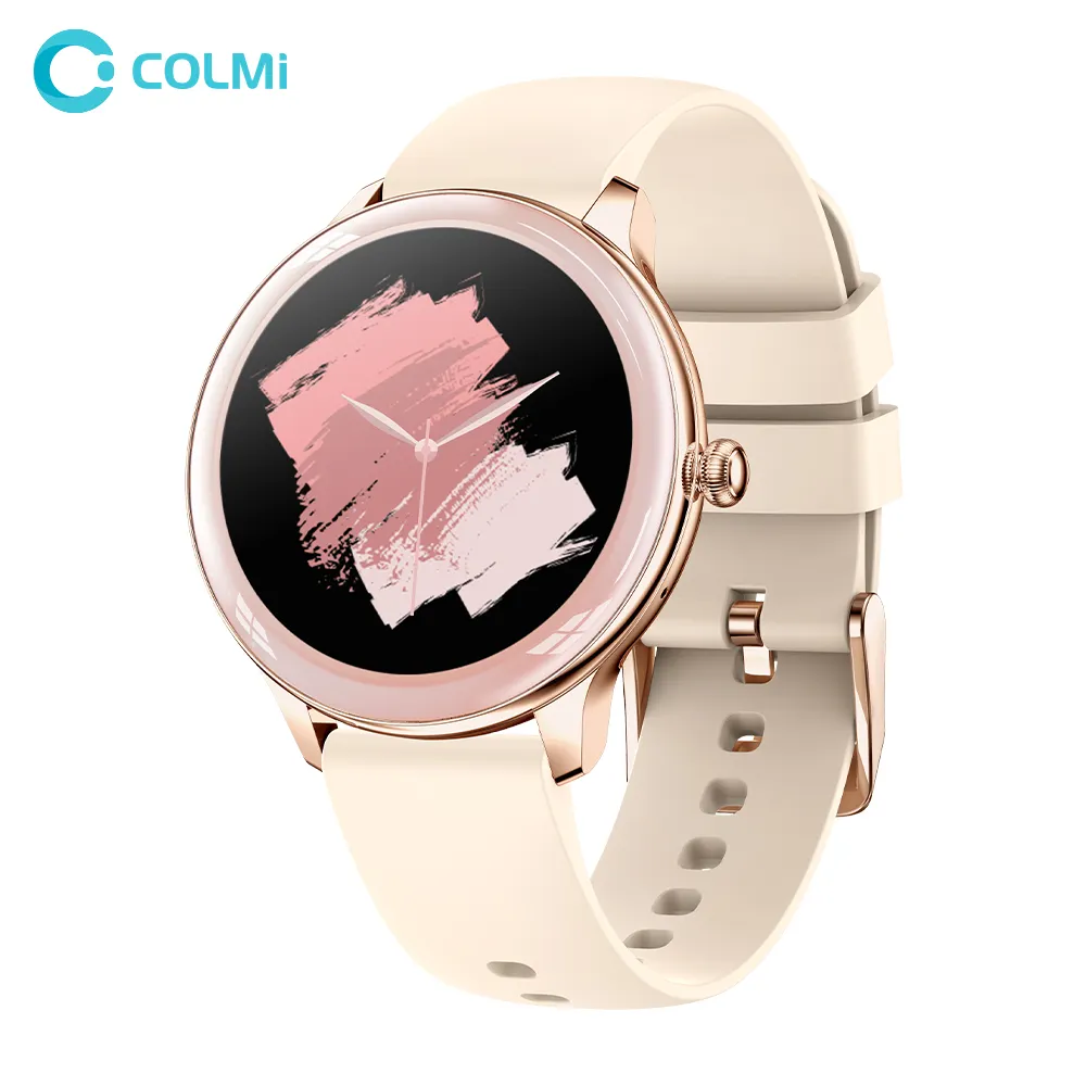 COLMI V33 Lady Smartwatch 1.09 inch Round Full Screen Thermometer Heart Rate Sleep Monitor Women Fashion Smart Watch