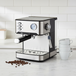 Máquina de café espresso de 20 bares, 850W con bomba JIAYIN, máquina profesional para hacer capuchino, tanque de 1,6 L, protección contra sobrecalentamiento, 220V - Product Image 5