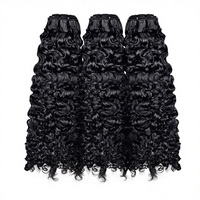 Vente en gros de mèches de cheveux humains naturels bouclés birmans tissées à la main de la marque LIANZHU, permanentées/teintées, 12-22 pouces, origine Chine