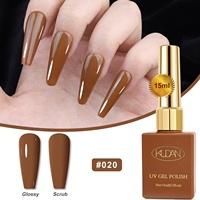 KUDAN 20Y – Nouveau vernis gel UV à capuchon doré, 24 couleurs en stock, haute brillance, à retirer par trempage, CPNP HALAL ISO22716, vente en gros OEM, faible MOQ