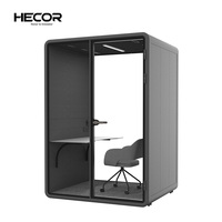 Cabine mobile d'intérieur insonorisée de l'espace de travail de cosse mobile de bureau de conception moderne pour la pièce de studio