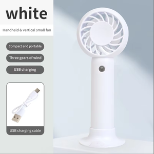 Ventilador de Mano USB Recargable de Alta Velocidad, Mini Ventilador Portátil con Logotipo Personalizado al por Mayor de Fábrica 2025, Ventilador de Tres Velocidades para Mujeres - Product Image 6