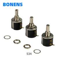 Bonens 534-1-1 103 10K/5K 5% Precision Multi-turn Wirewound Potentiometer 500V 22x38mm Plastic Shell Sunstar Embroidery