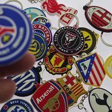 Portachiavi calcio per campioni della lega in PVC morbido portachiavi Souvenir regalo con emblema della squadra - Product Image 3