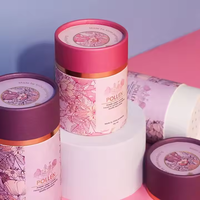 Tamis cylindriques de luxe personnalisés Salière de mer jetable Tube de papier pour poudre d'épices Emballage de bidon Shaker supérieur pour le vin