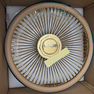 Tapa Central para Volante Lenzio Gold de 64 Radios para Autos Clásicos, Mejora de Diseño - Product Image 3