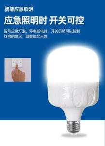 Super Bright E27 LED <b>T</b> Bulb 6000K Cool White Waterproof Plastic Body for Warehouse Application Emergency Led Bulb - Product Image 5