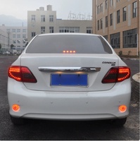 Nouveaux feux arrière LED modifiés pour voiture, assemblage lentille rouge/transparente, pour Toyota Corolla 2007 2008 2009 2010, mise à niveau des feux arrière