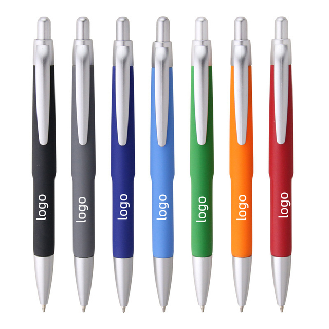 Logo Custom Creative Business Fountain Pen Color Glue Spray Gel Pen for Office Advertising Printing Frosted Sign Pen Metal