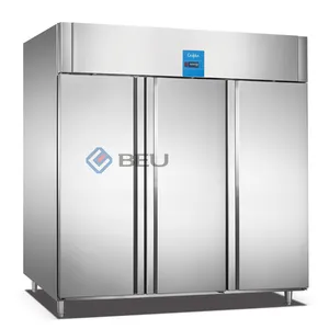 3门静态冷却双温立式冰箱冷水机和冰柜