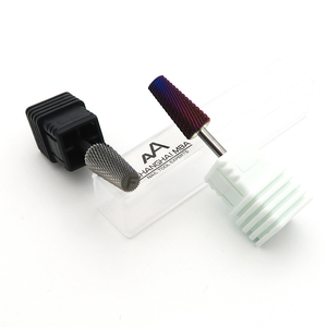 Màu tím vàng 7.0mm thon mịn mịn f móng tay khoan bit Carbide Acrylic Gel đánh bóng mài đầu móng tay khoan bit - Product Image 4