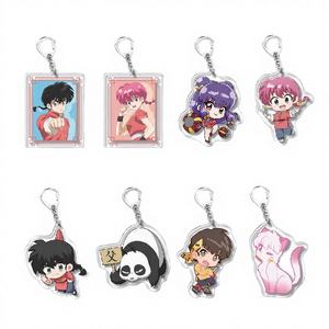 Porte-clés léger en acrylique imprimé UV, motif anime tendance, Ranma Nibun No <span class=keywords><strong>Ichi</strong></span>, pendentif décoratif pour sac à dos - Product Image 4