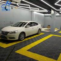 Dalles de sol modulaires en plastique PP antidérapantes et durables pour atelier et garage, 400*400*18mm, vente en gros