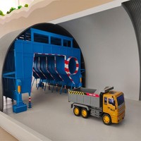 Personalizable 1/64 tren coche arena Mesa Diorama Carretera Costera escena con diseño moderno estilo 1/64 simulación escena modelo