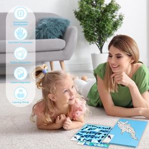 Libro adesivo riutilizzabile artigianato vernice con adesivo libro <span class=keywords><strong>di</strong></span> apprendimento attività <span class=keywords><strong>di</strong></span> viaggio libro <span class=keywords><strong>per</strong></span> ragazzi e ragazze regalo <span class=keywords><strong>di</strong></span> <span class=keywords><strong>compleanno</strong></span> <span class=keywords><strong>per</strong></span> <span class=keywords><strong>feste</strong></span> Set - Product Image 5