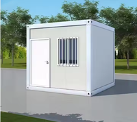 Maison préfabriquée modulaire extensible CE de 10 pieds, design pliable, cadre en acier durable, conteneur pour usage de bureau, maison mobile