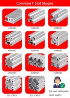 Profilé en aluminium 4040, rainures en T et en V 6063 6061 T5&T6, anodisé noir/argent, vente en gros directe usine et découpe sur mesure et CNC