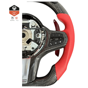 Volante Sportivo Personalizzabile in Fibra di Carbonio e Pelle con LED per M4 <span class=keywords><strong>G20</strong></span> <span class=keywords><strong>G30</strong></span> - Product Image 2