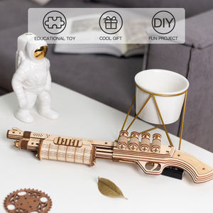 ของเล่นประกอบเอง Robotime Rokr รุ่น LQ501 ปืน Terminator <span class=keywords><strong>M870</strong></span> ของขวัญงานฝีมือ 3 มิติ ทำจากไม้ - Product Image 5