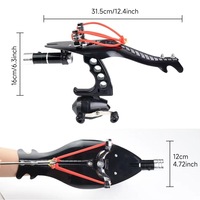 Lanceur de pêche automatique haute précision version laser, ensemble arbalète de chasse, pistolet de pêche à fléchettes avec moulinets BL10s