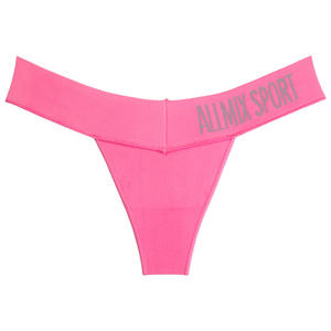 Hoge Kwaliteit Custom Logo Sport Yoga Vrouwen Sexy Low V Rise Ademende Sexy Mesh Ondergoed Slips Panty Strings Voor Vrouwen - Product Image 4