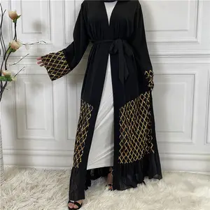 Front open abaya supplier sale kimono jiu jitsu & abaya dubai best selling monsoon