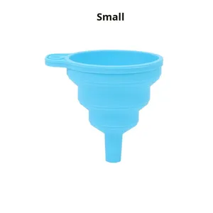 RS Home Kitchen Gadgets Food-Grade Silicone Funil com Silicone Dobrável Handle Household Liquid Dispenser Utensílios Acessórios - Product Image 3