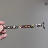 Nouveau Bracelet Modulaire à Maillons en Acier Inoxydable Style Vintage Italien Tendance 2026 pour Femme – Bijou de Mode