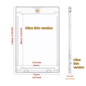 Porta Tarjetas Magnéticas: Porta Tarjetas One Touch de 35pt, Estuche Rígido de Plástico con Protección UV para Tarjetas Magnéticas - Personalizable - Product Image 3