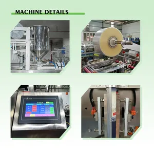 Multifunctional Small Liquid Packing Machine Commercial Sachet Ice Cream Stick Sugar 3 Piece Stick Packing Machine